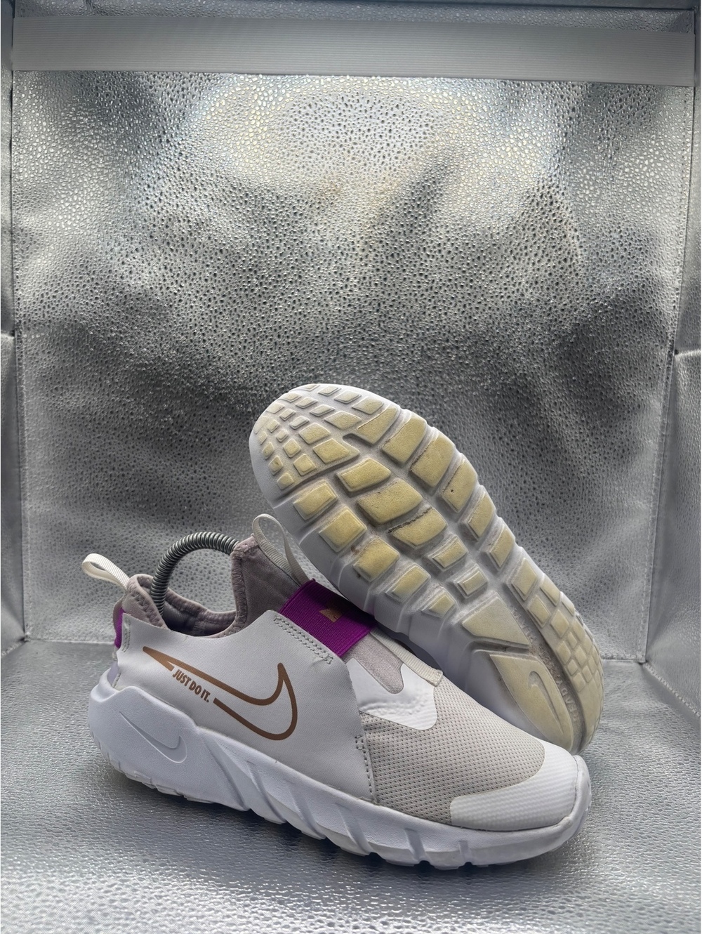 Nike flex runner GS white violet frost
